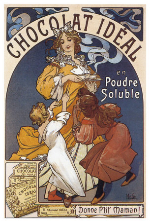 Chocolat Ideal En Poudre Soluble by Alphonse Mucha Pricing Limited Edition Print image