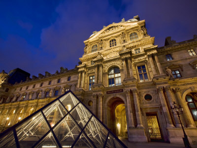 The Louvre In Paris At Night by Scott Stulberg Pricing Limited Edition Print image