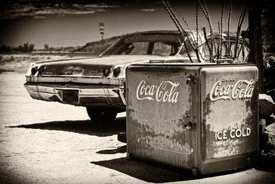 Ancienne Glaciere Coca Cola Sur La Route 66 Iv by Philippe Hugonnard Pricing Limited Edition Print image