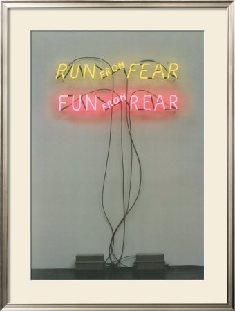 Run From Fear, Fun From Rear by Bruce Nauman Pricing Limited Edition Print image