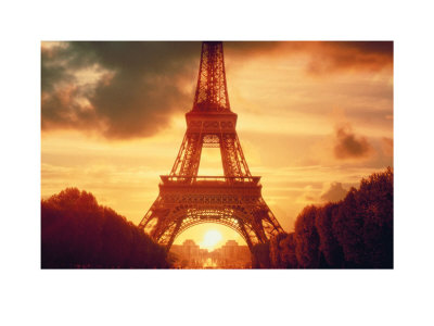 Eiffel Tower At Sunset, Paris by Jeff Hunter Pricing Limited Edition Print image