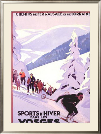 Sports D'hiver Dans Les Vosges by Roger Broders Pricing Limited Edition Print image