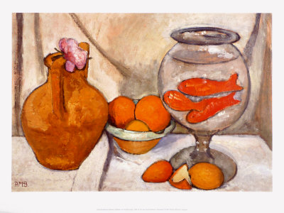 Still Life With A Goldfish Glass, C.1906 by Paula Modersohn-Becker Pricing Limited Edition Print image