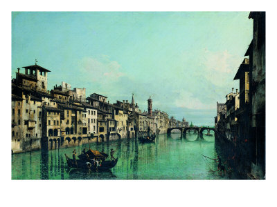 View Of The Arno River With The Bridge Of Santa Trinita by Demetrio Cosola Pricing Limited Edition Print image