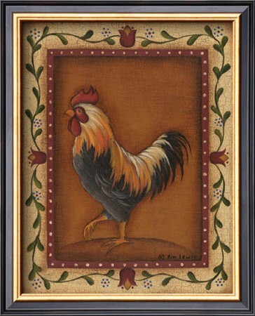 Black Rooster by Kim Lewis Pricing Limited Edition Print image