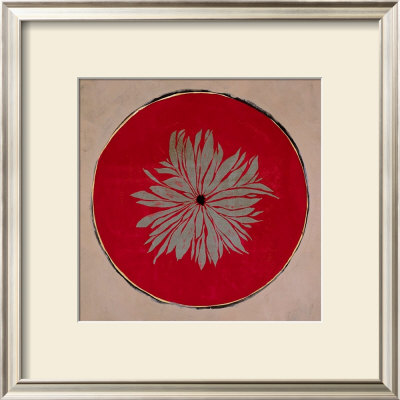 Flower On Red Circle by Anna Buschulte Pricing Limited Edition Print image
