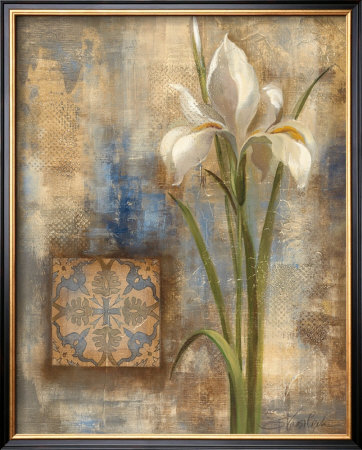 Iris And Tile by Silvia Vassileva Pricing Limited Edition Print image