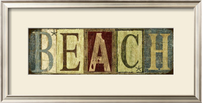 Weathered Beach Sign by Marilu Windvand Pricing Limited Edition Print image