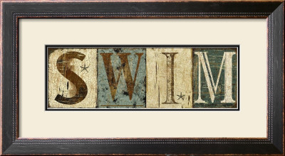 Weathered Swim Sign by Marilu Windvand Pricing Limited Edition Print image