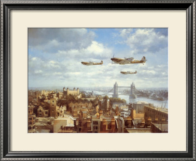Spitfires Over London by J. Young Pricing Limited Edition Print image