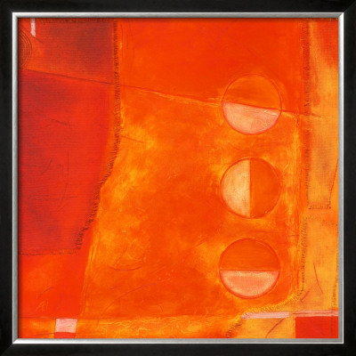 Semi-Circles In Orange Ii by Alejandro Manuel Pricing Limited Edition Print image