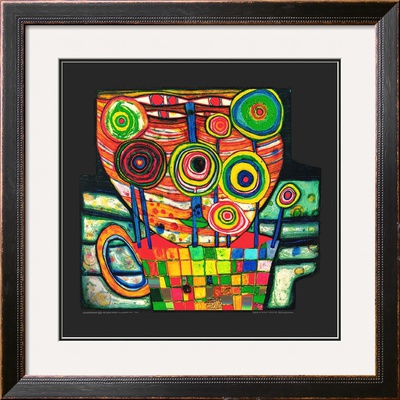 The Blob Grow In The Flower Pot, C.1975 by Friedensreich Hundertwasser Pricing Limited Edition Print image