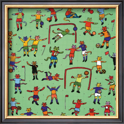 Football Cats by Sarah Battle Pricing Limited Edition Print image