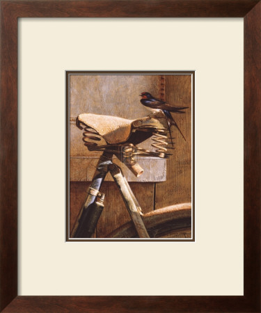Swallow On Bicycle by Peter Munro Pricing Limited Edition Print image
