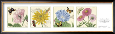 Four Summer Flowers by Louis Van Houtte Pricing Limited Edition Print image