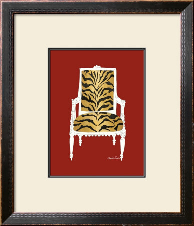 Tiger Chair On Red by Chariklia Zarris Pricing Limited Edition Print image