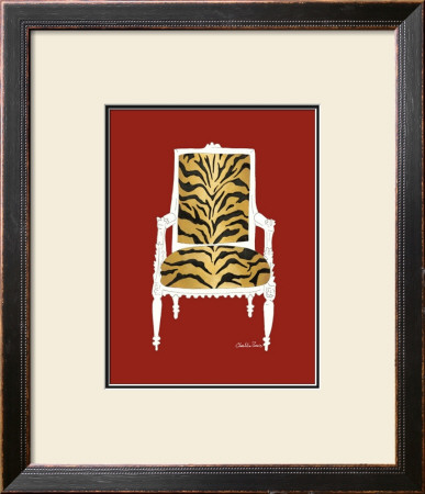 Tiger Chair On Red by Chariklia Zarris Pricing Limited Edition Print image