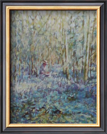Painting Bluebells by Paula Nightingale Pricing Limited Edition Print image