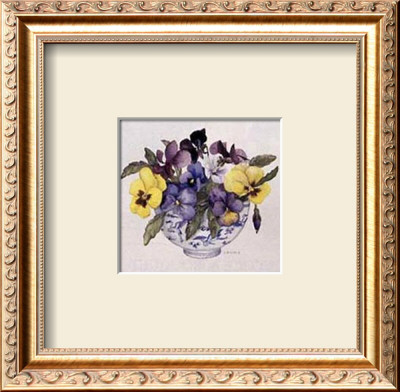 Mixed Pansies by Victoria Morland Pricing Limited Edition Print image