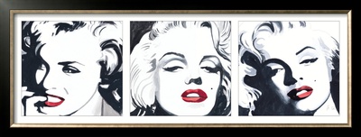 Marilyn Triptych by Irene Celic Pricing Limited Edition Print image