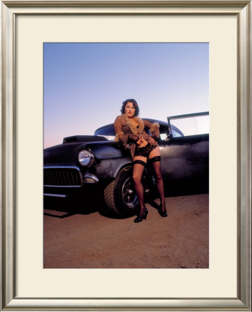 Pin-Up Girl: 1955 Chevy Street Rod by David Perry Pricing Limited Edition Print image