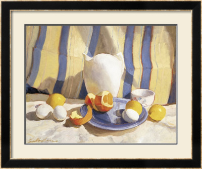 Pitcher With Eggs And Oranges by Saladino Pricing Limited Edition Print image