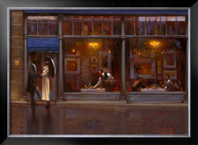 Fifth Avenue Cafe I by Brent Lynch Pricing Limited Edition Print image