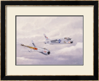 Usn Navy Vf24 F8 Crusader Jet by Bill Northup Pricing Limited Edition Print image