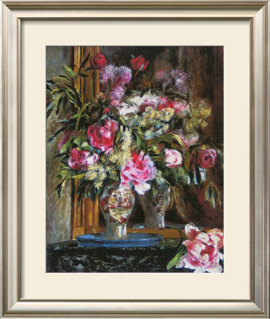 Vase With Bunch Of Flowers, 1871 by Pierre-Auguste Renoir Pricing Limited Edition Print image