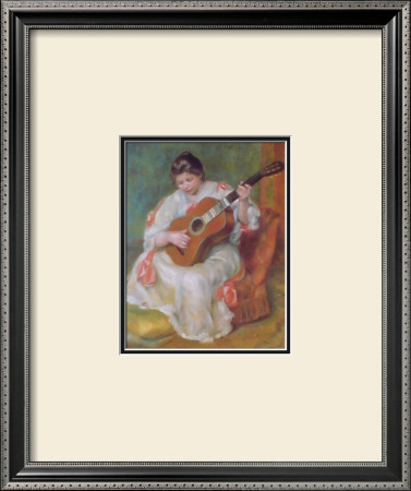 Woman With Guitar by Pierre-Auguste Renoir Pricing Limited Edition Print image