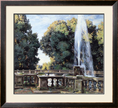 The Fountain, Villa Torlonia by Wilfred Gabriel De Glehn Pricing Limited Edition Print image