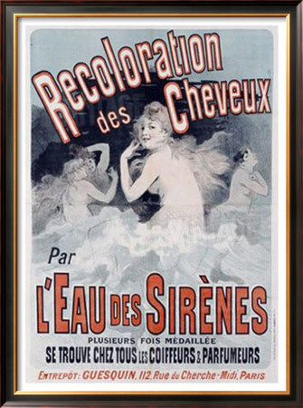 L'eau Des Sirenes by Jules Chéret Pricing Limited Edition Print image