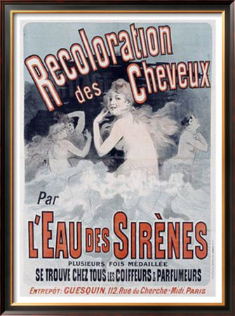 L'eau Des Sirenes by Jules Cheret Pricing Limited Edition Print image