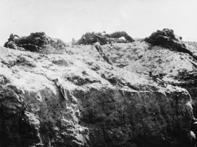 Australian Dead On The Parapet Of Lone Pine At Gallipoli During World War I by Robert Hunt Pricing Limited Edition Print image