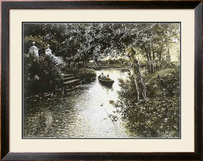 River Landscape by Manuel Garcia Y Rodriguez Pricing Limited Edition Print image