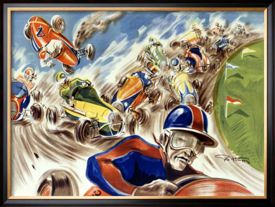 Midget Racing by Geo Ham Pricing Limited Edition Print image