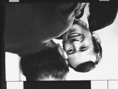 Senator Howard Baker Laughing With Unidentified Man Whose Back Is To Camera; Watergate Hearings by Gjon Mili Pricing Limited Edition Print image