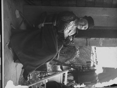 Unidentified Actress Sitting In Chair On Set by Gjon Mili Pricing Limited Edition Print image