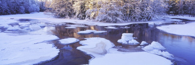 High Angle View Of Ice Floating On Water by Staffan Brundell Pricing Limited Edition Print image