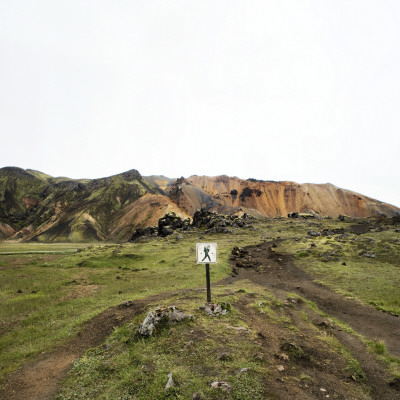 A Hiking Trail By Landmannalaugar, Iceland by Gunnar Svanberg Skulasson Pricing Limited Edition Print image