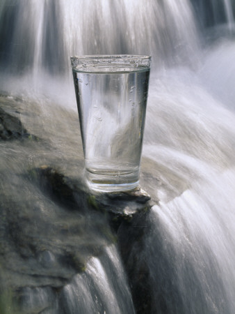 A Glass Of Water By A Waterfall by Anders Ekholm Pricing Limited Edition Print image