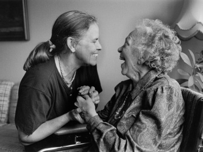 A Daughter With Her Elderly Mother Who Is Sick With Alzheimer by Bengt-Goran Carlsson Pricing Limited Edition Print image