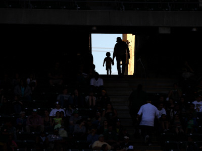 Minnesota Twins V Oakland Athletics by Brad Mangin Pricing Limited Edition Print image