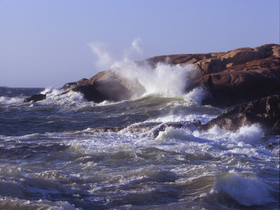 Waves Breaking At The Coast by Jorgen Larsson Pricing Limited Edition Print image