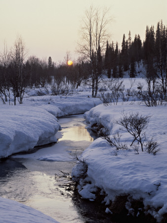 A Brook Flows Open In Early Spring, Urho Kekkonen, Finland by Kalervo Ojutkangas Pricing Limited Edition Print image