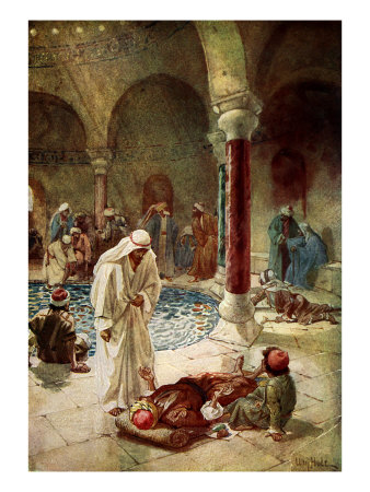 Jesus Cures A Sick Man Who Is Unable To Reach The Pool At Bethesda, Which Contains Healing Waters by Gustave Doré Pricing Limited Edition Print image