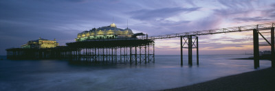 Brighton Pier, Sussex, England, The West Pier At Night Before Further Damage by Joe Cornish Pricing Limited Edition Print image