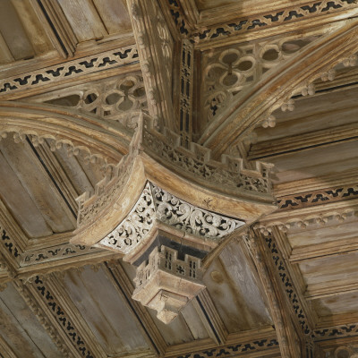 St, David's Cathedral, Pembroke, Wales, Detail Of Pendant, Nave Ceiling by Mark Fiennes Pricing Limited Edition Print image