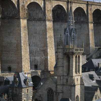 Railway Viaduct, Morlaix Brittany France, 19Th Century by Joe Cornish Pricing Limited Edition Print image