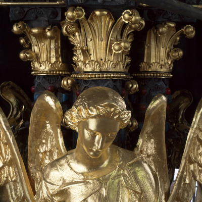 Albert Memorial, Kensington Gardens, London, Gilded Angel After Restoration, Built 1862 - 1872 by Richard Waite Pricing Limited Edition Print image